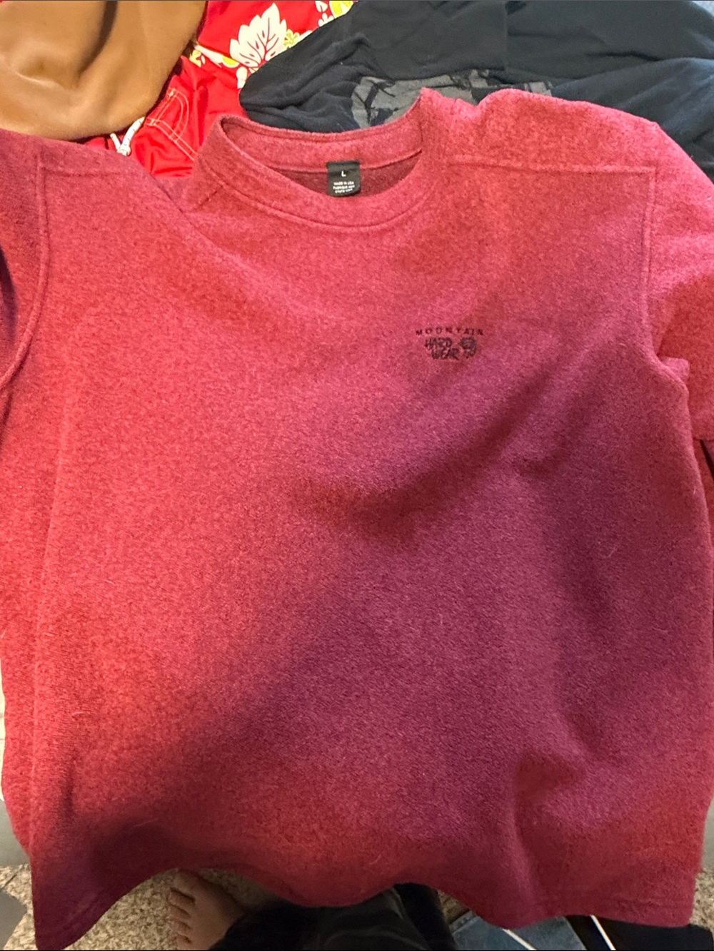 Mountain Hardwear Kids Red Crewneck Sweatshirt